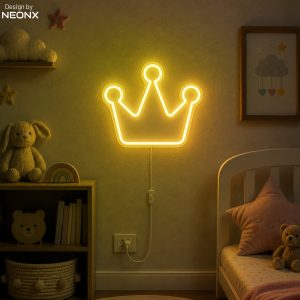 Crown neon sign