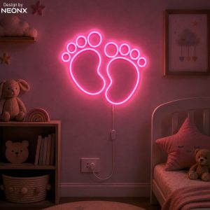 Feet neon sign