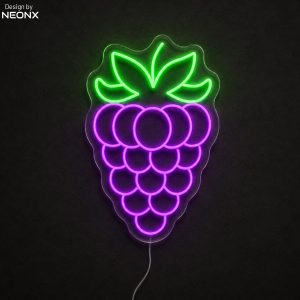 Grape neon sign