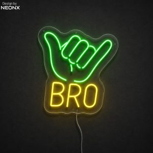 Shaka bro neon sign